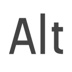 Alt A SVG Icon